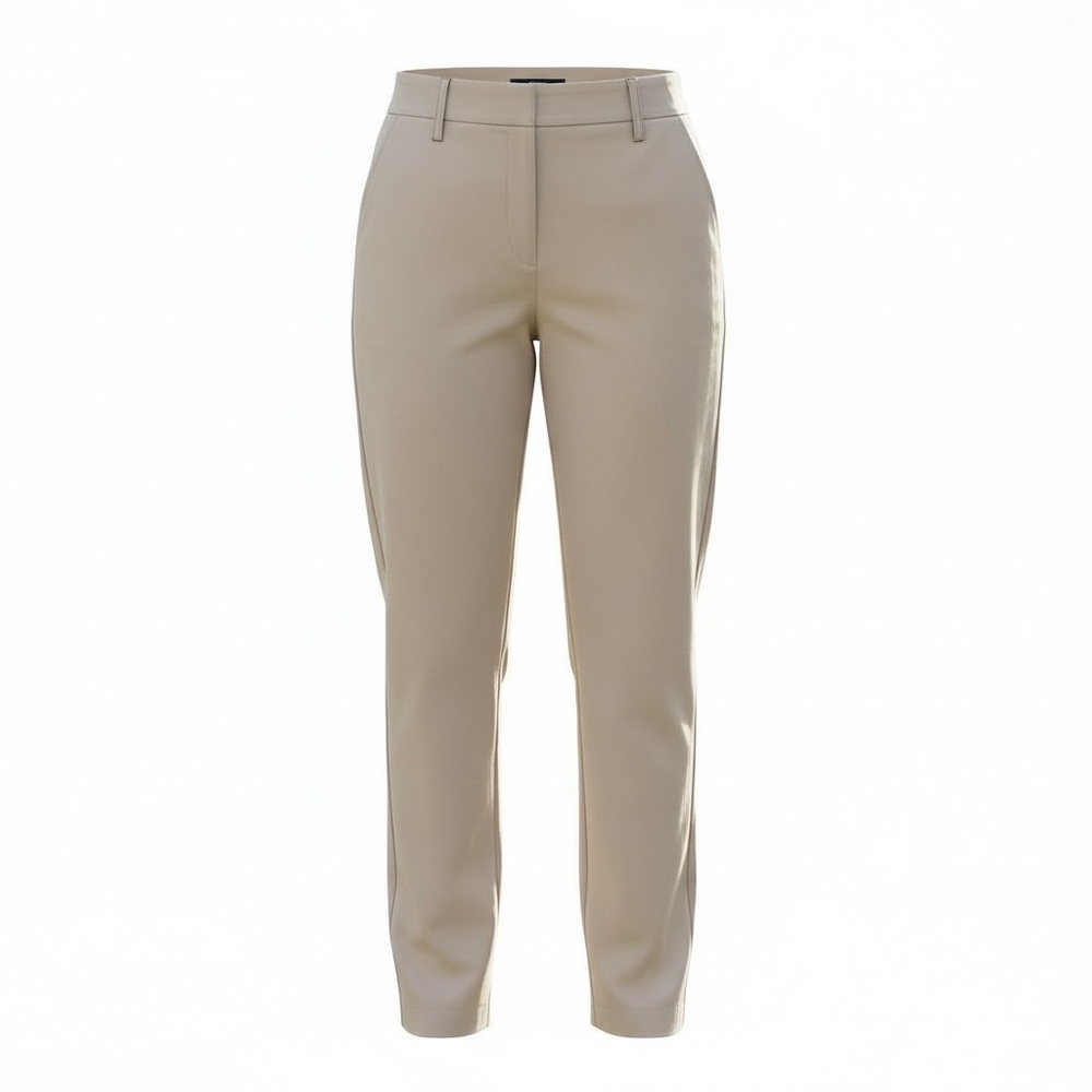Alfani Womens Pants 12S Beige Stretch Cotton Blend Slim Fit